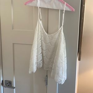 Abercrombie & Fitch White Lace Tank